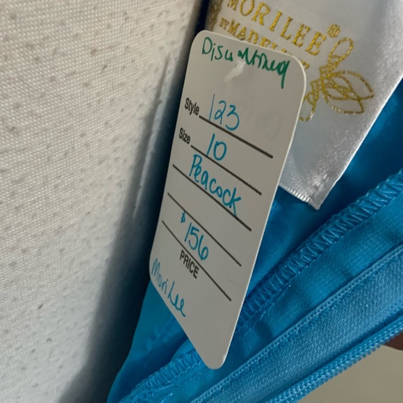 Mori Lee 123 peacock size 10 - Picture 6 of 7